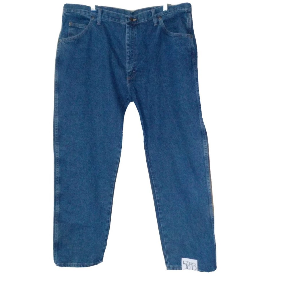 Wrangler Regular Fit Blue Denim Jeans Straight Leg Mens